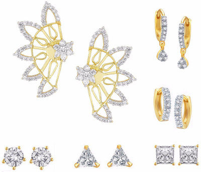 

Parinaaz Style Diva Cubic Zirconia Alloy Earring Set