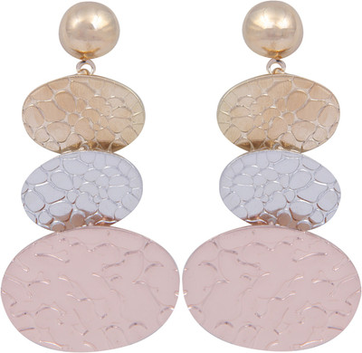 

Pink Rose Princess Charm Alloy Drop Earring