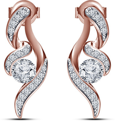 

Vorra Fashion Fancy Design Cubic Zirconia Sterling Silver Stud Earring