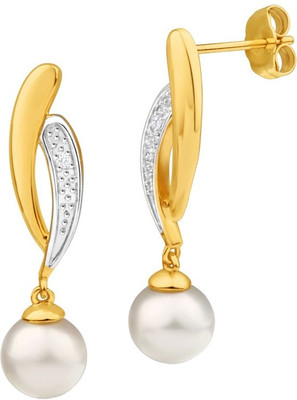 

Kataria Jewellers Designer Diamond Silver Drop Earring