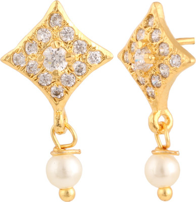 Efulgenz Style Diva Cubic Zirconia Alloy Stud Earring