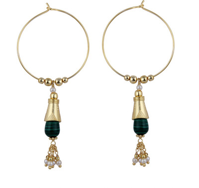 Pearlz Ocean Gorgeous Pearl Alloy Hoop Earring Pearlz Ocean Earrings
