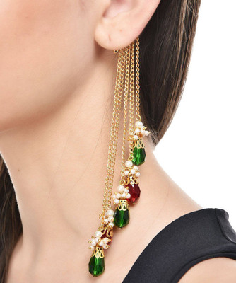Shining Diva Party Wear Bollywood Inspired Multi Strings Alloy Cuff Earring