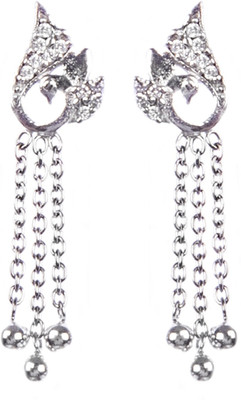 

Mistos Hanging Stone Jewelery Cubic Zirconia Sterling Silver Drop Earring