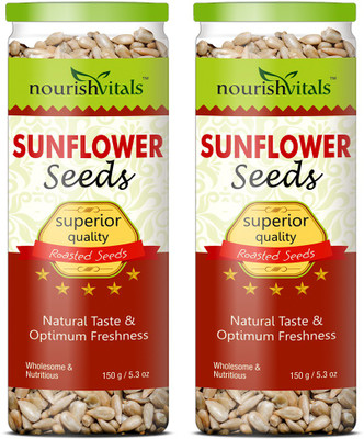 

NourishVitals Healthy Roasted Sunflower Seeds(150.0 g, Pack of 2)