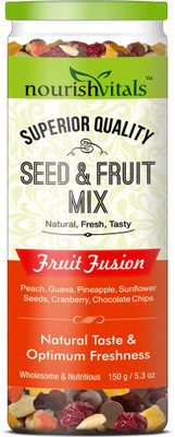 

NourishVitals Seed & Fruit Mix - Fruit Fusion - Breakfast / Snacks Trail Mix(150.0 g)