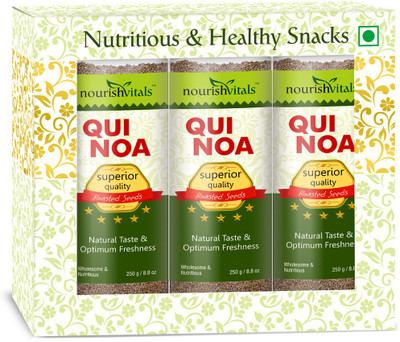 

NourishVitals Tasty Roasted Quinoa Seeds(250.0 g, Pack of 3)
