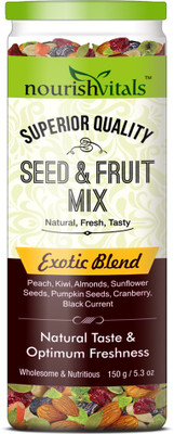 

NourishVitals Seed & Fruit Mix - Exotic Blend - Breakfast / Snacks Trail Mix(150.0 g)