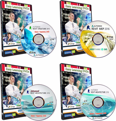 

Easy Learning Revit 2016 (Architecture,Structure. MEP) Tutorial Video Training on 4 DVDs(DVD)
