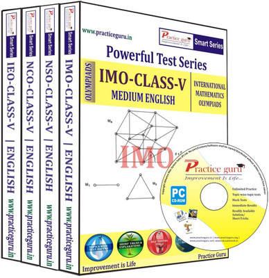 13% OFF on Practice Guru Powerful Test Series (IMO / NSO / NCO / IEO) Medium English (Class - 5) (Combo Pack)(CD)