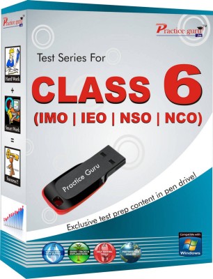 Practice guru Class 6 - Combo Pack (IMO / NSO / IEO / NCO)(Pen Drive)