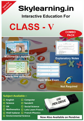 Skylearning.in Class V All Subject Combo Pack(Pendrive)