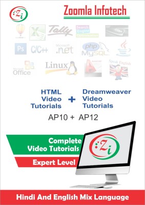 

Zoomla Infotech Training for HTML(Hyper Text Markup Language ) for Website Developmentand Adobe Dreamweaver Video Tutorials DVD in Hindi(DVD/CD)