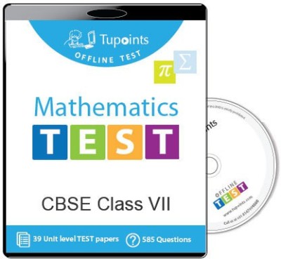 Tupoints Cbse Class 7 Maths Offline Test(DVD)