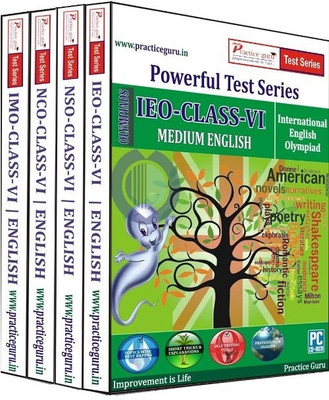 5% OFF on Practice Guru Powerful Test Series (IMO / NSO / IEO / NCO) Medium English (Class - 6) (Combo Pack)