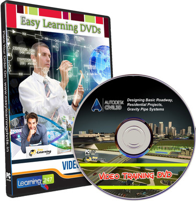 

Easy Learning Civil 3D Designing Basic Roadway, Gravity Pipe Systems Video Training DVD(DVD)