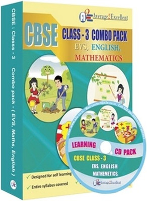 Average2excellent Class 3 Combo Pack (English, Mathematics, EVS)