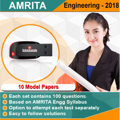 

Entranceindia.com AMRITA Engineering Entrance 2018 Model Papers Pendrive (10 Sets)(PEN DRIVE)