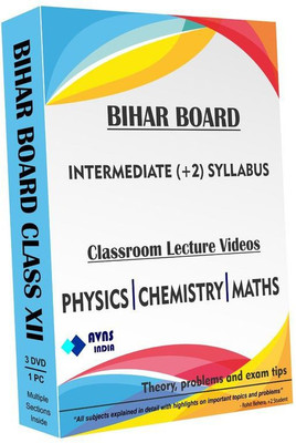 

AVNS INDIA Bihar Board Intermediate II (+2) - Combo Pack - Physics, Chemistry and Maths Full Syllabus Teaching Video (DVD)(DVD)