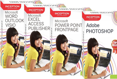 

Inception Learn Adobe Photoshop, Microsoft Excel, Word, Power Point, Outlook, Frontpage, Visio, Publisher And Access 9 Full Courses(CD)