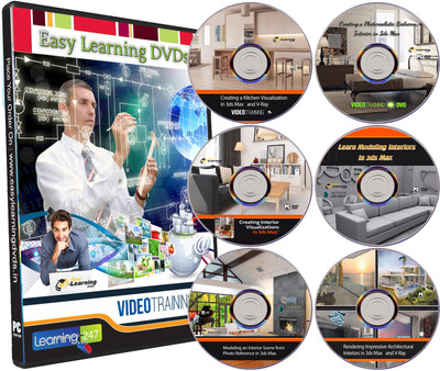 

Easy Learning 3ds Max for Interiors Designing 9 Courses on 6 DVDs Bundle Pack(DVD)