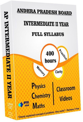 

AVNS INDIA Andhra Pradesh Intermediate II - Combo Pack - Physics, Chemistry and Maths Full Syllabus Teaching Video (DVD)(DVD)