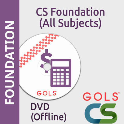 

GOLSOnlineCoaching CS Foundation All Subjects Offline(DVDs / Pendrive)