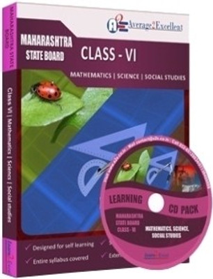 Average2excellent Class 6 Maharashtra Board Combo Pack (Mathematics, Science and Social Science)(DVD)