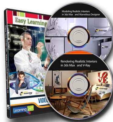 

Easylearning Modeling & Rendering Realistic Interiors in 3ds Max and V-Ray Video Training Tutorial on 2 DVDs(DVD)
