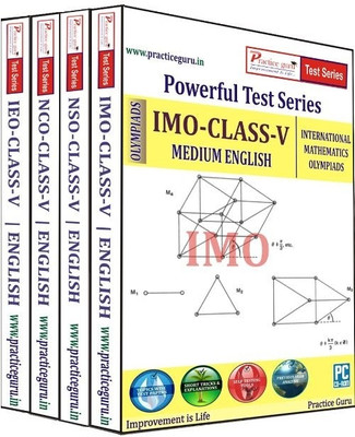 5% OFF on Practice Guru Powerful Test Series (IMO / NSO / IEO / NCO) Medium English (Class - 5) (Combo Pack)