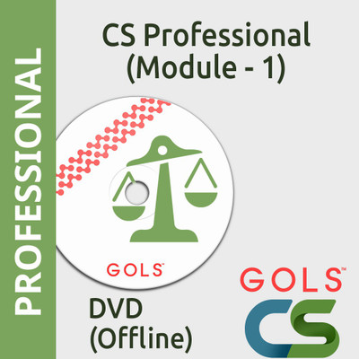 

GOLSOnlineCoaching CS Professional Module I Offline(DVDs / Pendrive)