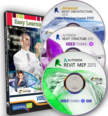 Easylearning Revit 2015 ( Architecture - Structure - MEP) Video Training on 3 DVDs Combo Pack(DVD)