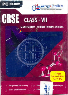 Average2excellent Class 7 Combo Pack (Mathematics, Science, Social Science)