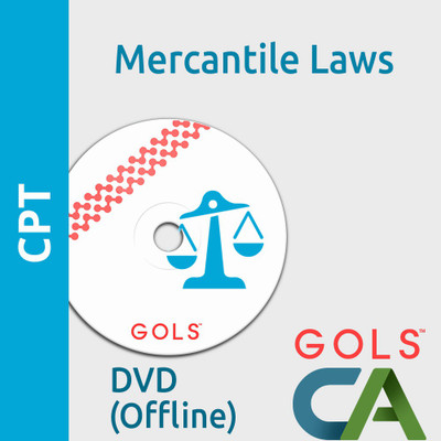 

GOLSOnlineCoaching CA CPT Mercantile Laws Offline(DVDs and Pendrive)