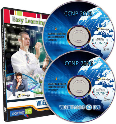 

Easy Learning CCNP Exam (SWITCH 300 -115, ROUTE 300-101, TSHOOT) Video Training Course on 2 DVDs(DVD)