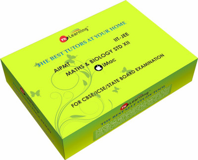 M Learning Video Lectures of Math plus Biology for Class XII CBSE Upto IITJEE Mains and Advance, AIPMT, AIIMS for MAC OS by M-Learning(External Hard Drive)