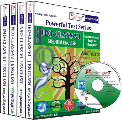 Practice guru Powerful Test Series (IEO / NSO / NCO / IMO) Medium English (Class - 6) (Combo Pack)(CD)