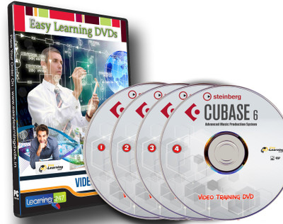 

Easy Learning Cubase 6 Basic to Advanced 4 Levels Video Training Tutorials On 4 DVDs(DVD)
