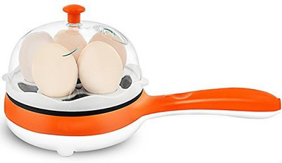 Nashware Multifunctional Electric Frying Pan with Egg Steamer Orange ELECTRICFRYERSTEAMER-OR Egg Cooker(6 Eggs) available at flipkart for Rs.999
