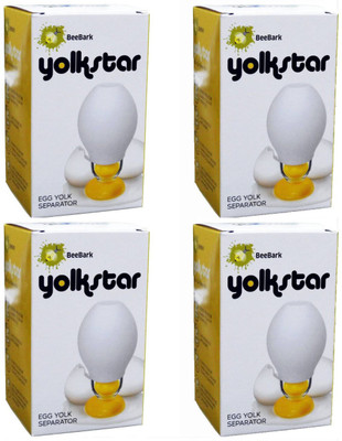 

BeeBark Silicone, Plastic Egg Separator(White, Pack of 4)