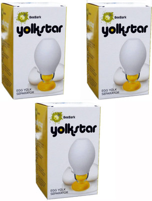 

BeeBark Silicone, Plastic Egg Separator(White, Pack of 3)