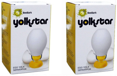 

BeeBark Silicone, Plastic Egg Separator(White, Pack of 2)