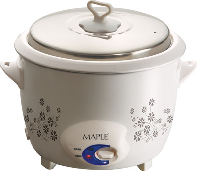 

Maple Fiesta 310 watts Electric Rice Cooker(0.8 L, White)