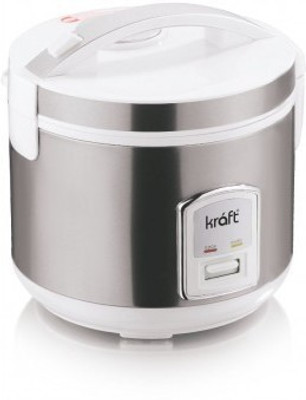 

Kraft KRC Electric Rice Cooker with Steaming Feature(1.2 L, IVORY, Silver)