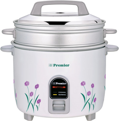 

Premier ERC22ES Electric Rice Cooker with Steaming Feature(2.2 L, White)