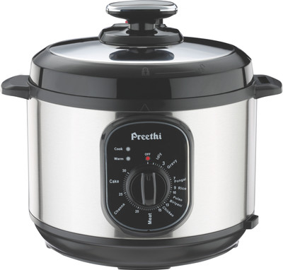 

Preethi TWIST-5.0L Electric Rice Cooker(5 L, Silver)