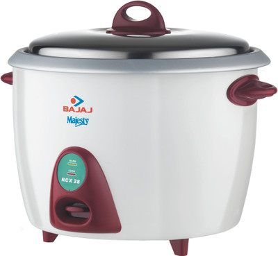 Bajaj Majesty RCX 28 Electric Rice Cooker(2.8 L, White)