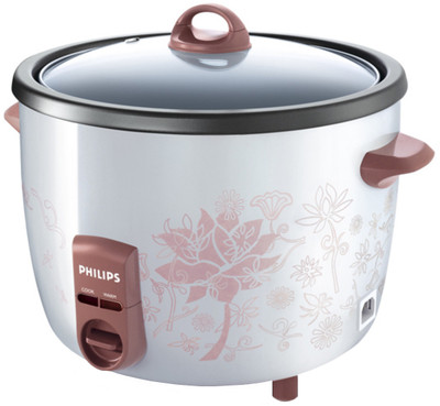 

Philips HD4718/60 Electric Rice Cooker with Steaming Feature(2.8 L, White and brown)