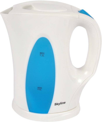 Skyline VI-9003 Electric Kettle(1.2 L, Blue, White) available at flipkart for Rs.592