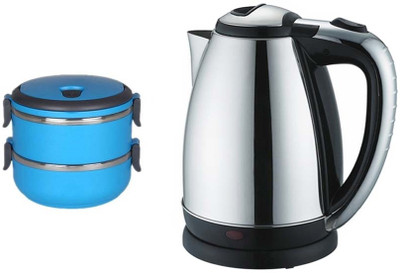 

Grind Sapphire Bc55- Lunch box with Electric Kettle(2 L, Silver)